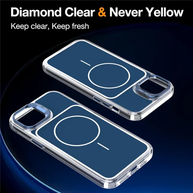 Coque iPhone 15 magnétique avec support caméra et dragonne