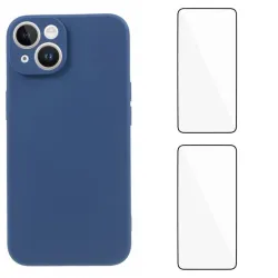 Coque iPhone 15 Série B1 avec 2 verres trempés