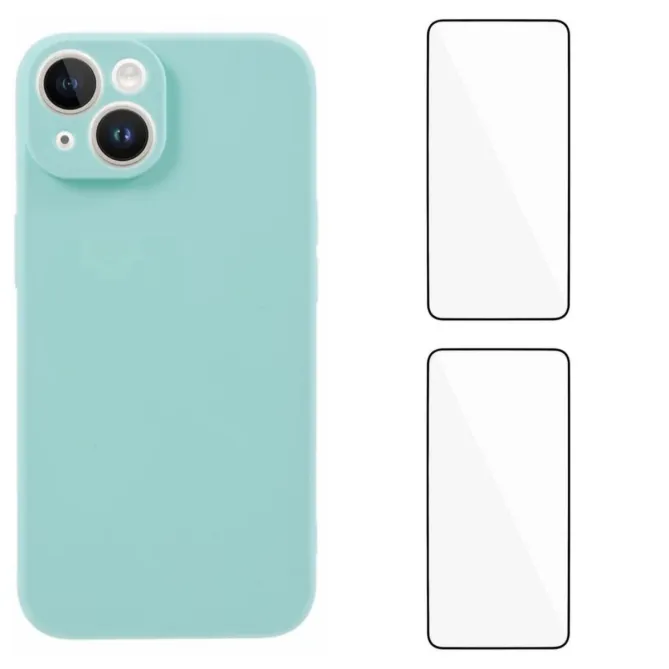 Coque iPhone 15 Série B1 avec 2 verres trempés