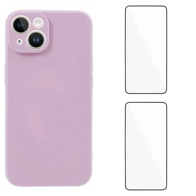Coque iPhone 15 Série B1 avec 2 verres trempés