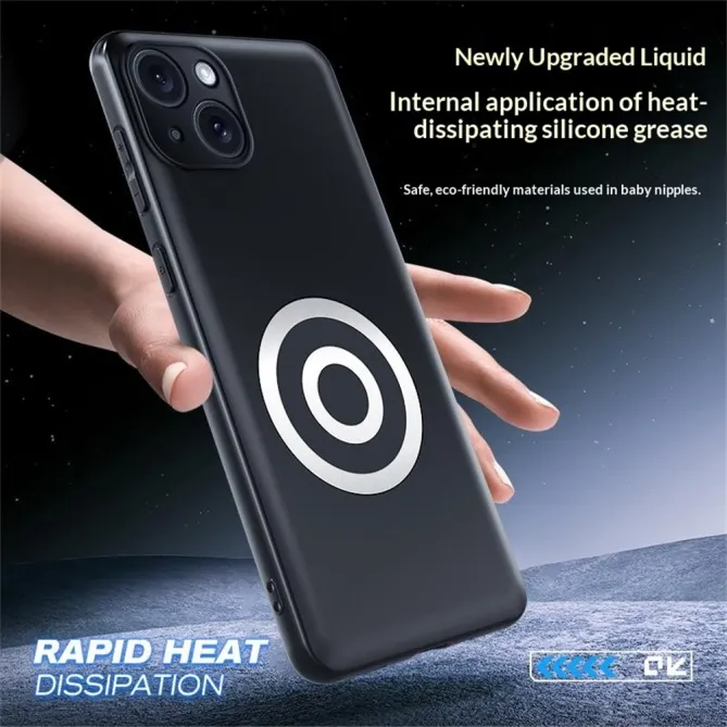 Coque iPhone 15 refroidissement graphène magnétique