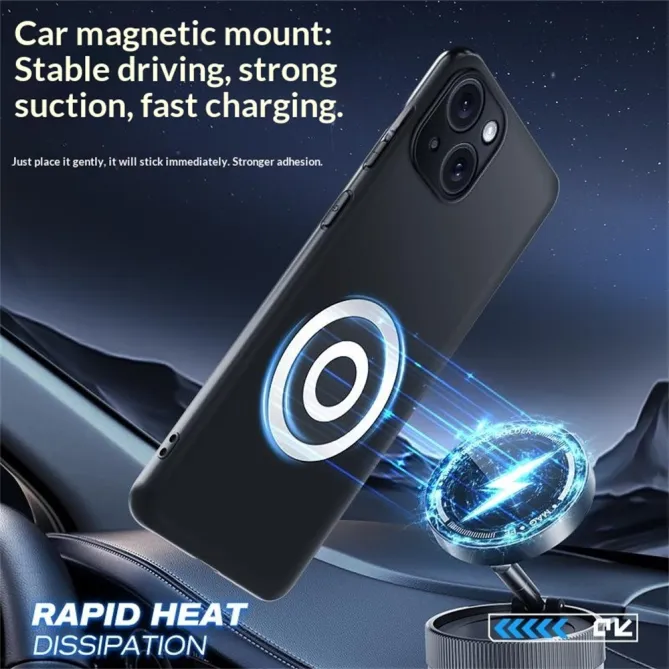 Coque iPhone 15 refroidissement graphène magnétique