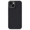 Coque iPhone 15 magnétique ultra fine texture fibre de carbone