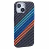 Coque iPhone 15 magnétique fibre de carbone Racing