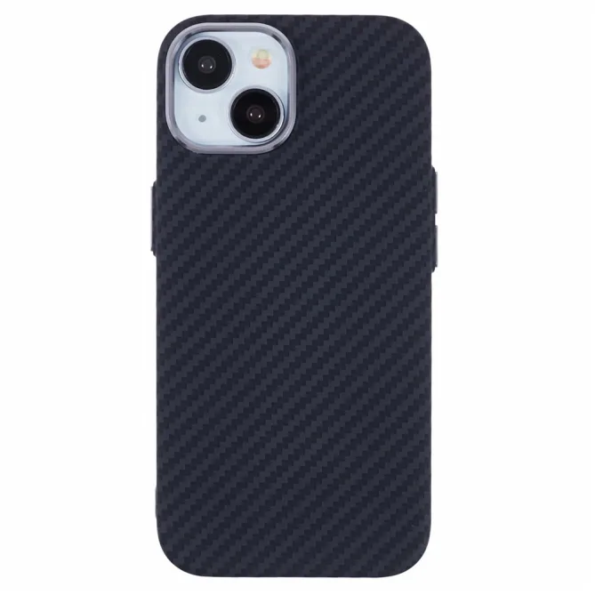 Coque iPhone 15 magnétique fibre de carbone Racing