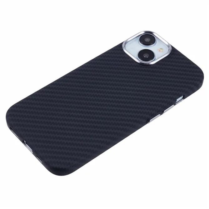 Coque iPhone 15 magnétique fibre de carbone Racing