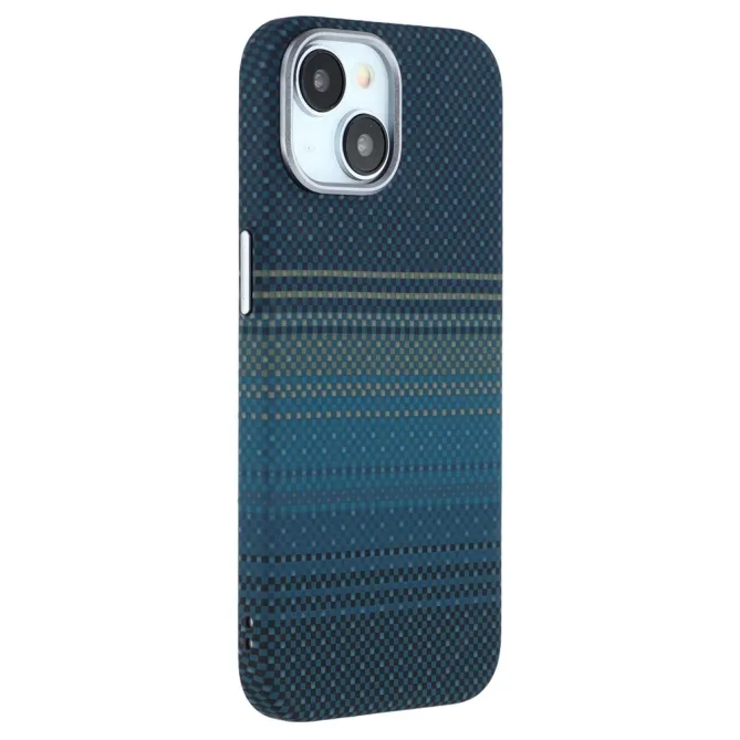 Coque iPhone 15 magnétique fibre de carbone Racing
