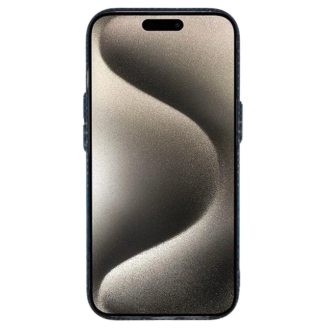Coque iPhone 15 magnétique fibre de carbone Racing