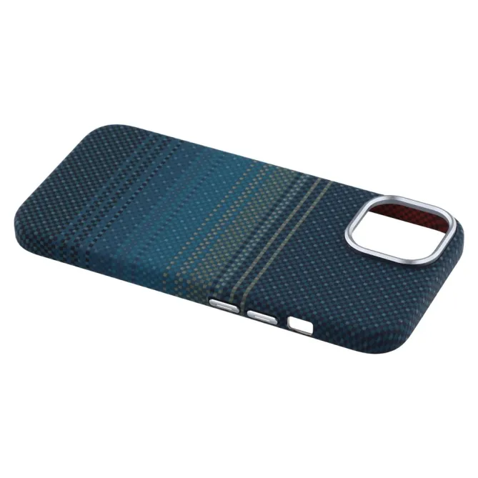 Coque iPhone 15 magnétique fibre de carbone Racing