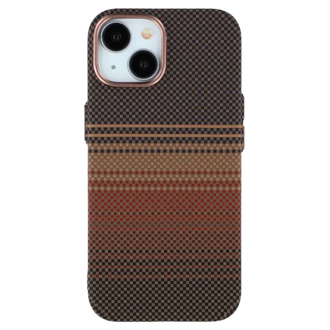 Coque iPhone 15 magnétique fibre de carbone Racing