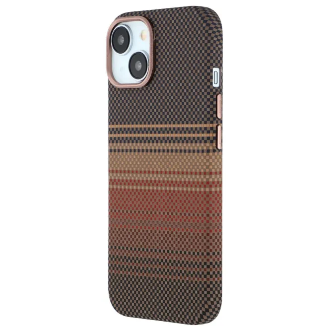 Coque iPhone 15 magnétique fibre de carbone Racing