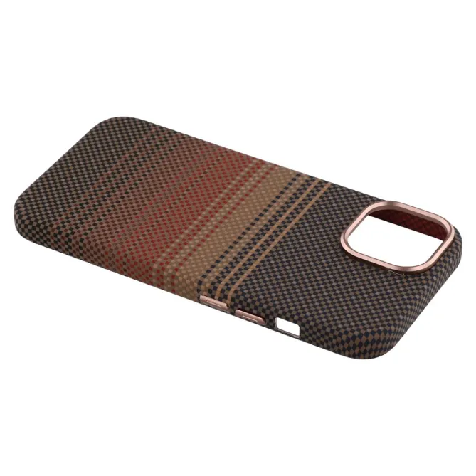 Coque iPhone 15 magnétique fibre de carbone Racing