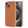 Coque iPhone 15 fibre de carbone finition métallisée