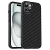 Coque iPhone 15 IPAKY fibre de carbone antichoc