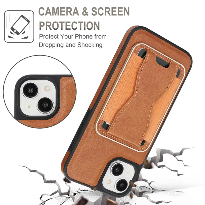 Coque iPhone 15 magnétique porte-cartes détachable avec support