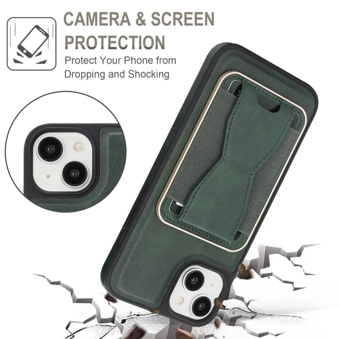 Coque iPhone 15 magnétique porte-cartes détachable avec support