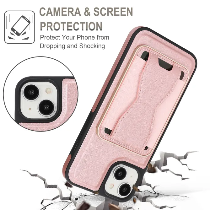 Coque iPhone 15 magnétique porte-cartes détachable avec support