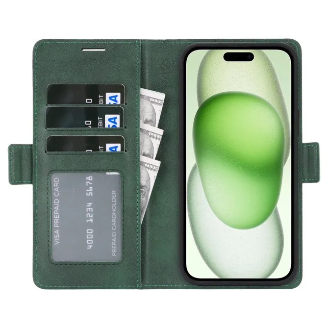 Étui iPhone 15 portefeuille détachable magnétique