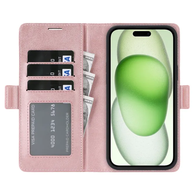 Étui iPhone 15 portefeuille détachable magnétique