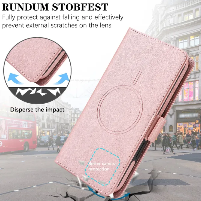 Étui iPhone 15 portefeuille détachable magnétique