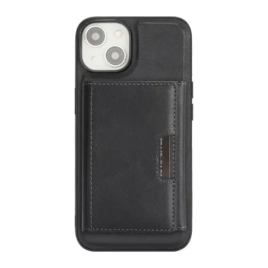 Coque iPhone 15 porte-cartes magnétique pliable avec support