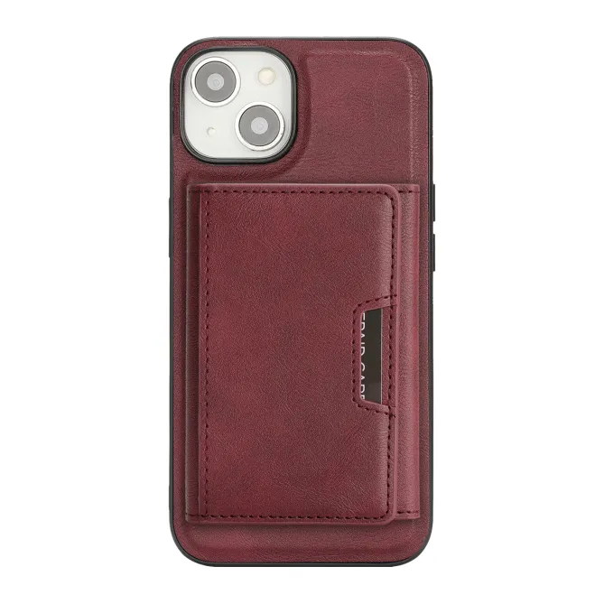 Coque iPhone 15 porte-cartes magnétique pliable avec support