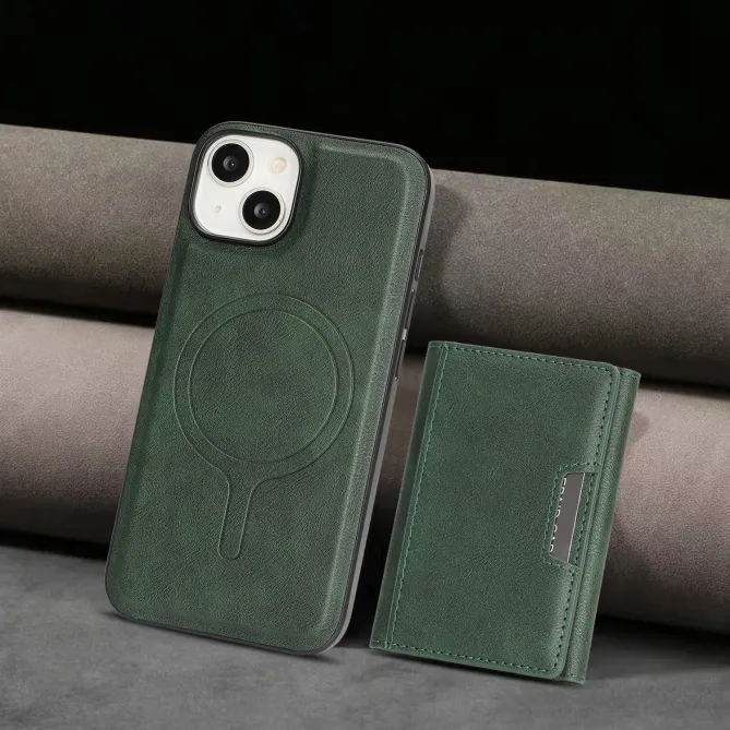 Coque iPhone 15 porte-cartes magnétique pliable avec support
