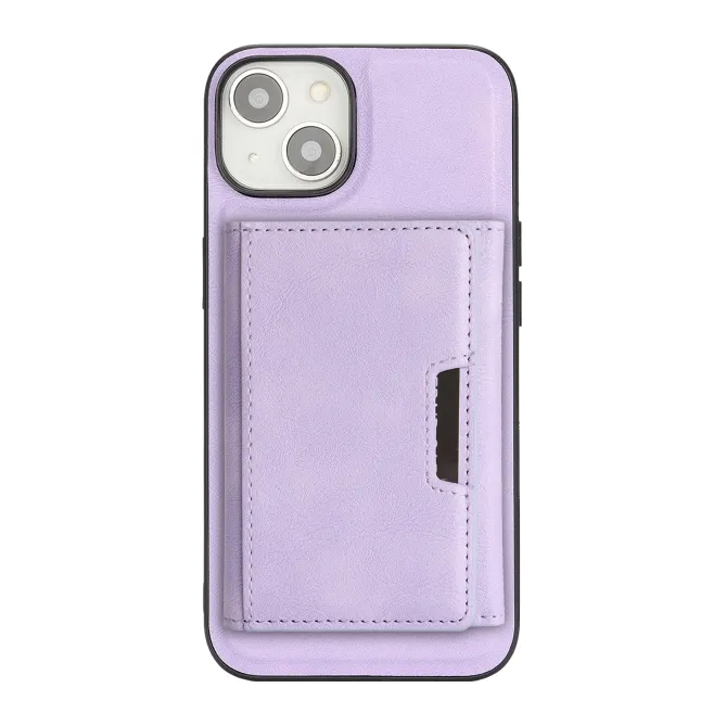 Coque iPhone 15 porte-cartes magnétique pliable avec support