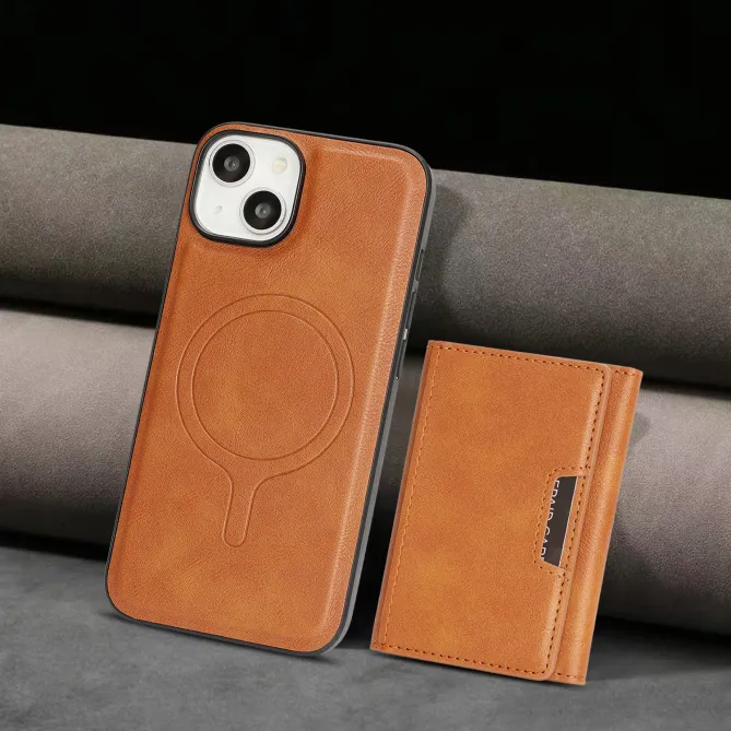 Coque iPhone 15 porte-cartes magnétique pliable avec support