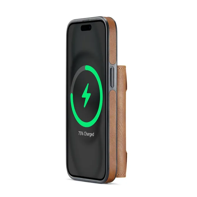 Coque iPhone 15 portefeuille magnétique détachable K4 Series