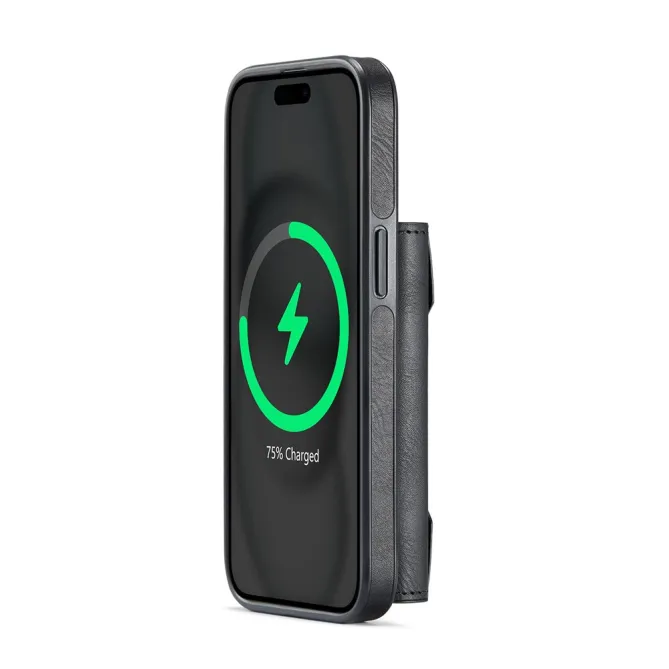 Coque iPhone 15 portefeuille magnétique détachable K4 Series
