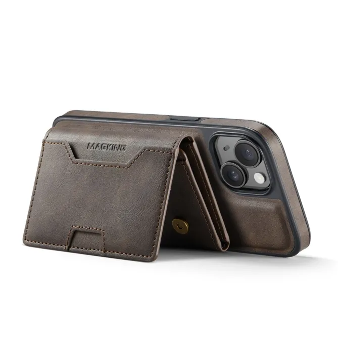 Coque iPhone 15 portefeuille magnétique détachable K4 Series