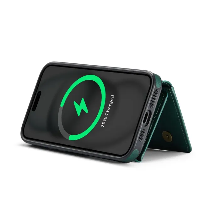 Coque iPhone 15 portefeuille magnétique détachable K4 Series