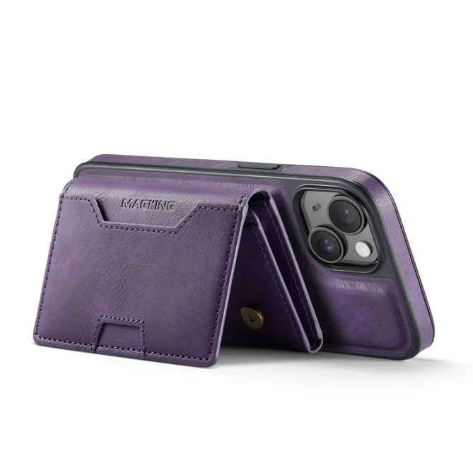Coque iPhone 15 portefeuille magnétique détachable K4 Series