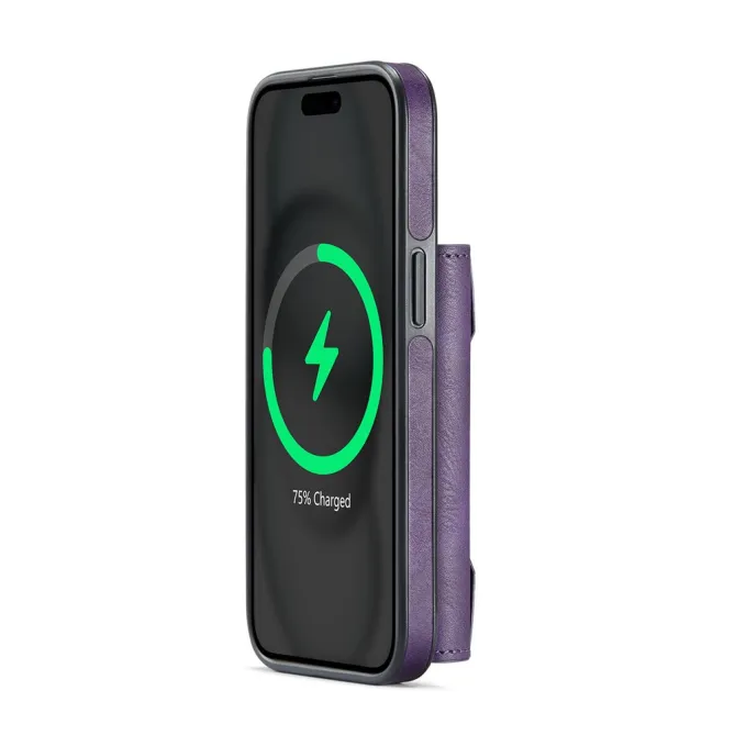 Coque iPhone 15 portefeuille magnétique détachable K4 Series