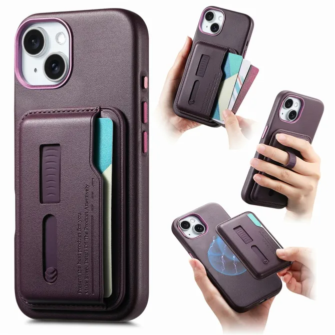 Coque iPhone 15 porte-cartes détachable