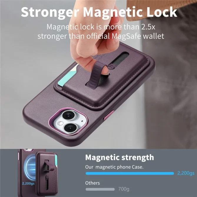 Coque iPhone 15 porte-cartes détachable