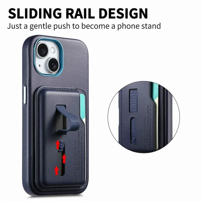 Coque iPhone 15 porte-cartes détachable