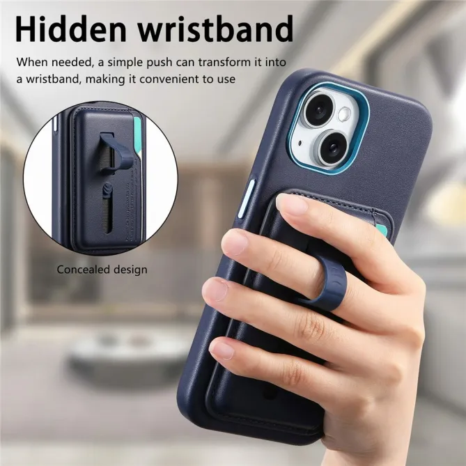 Coque iPhone 15 porte-cartes détachable