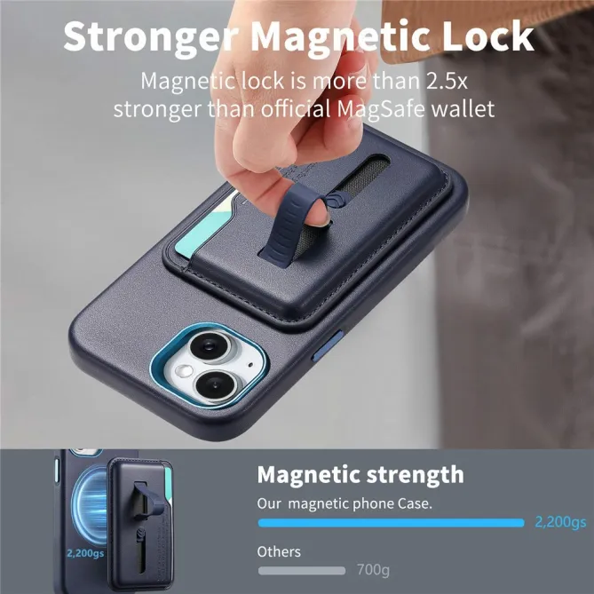 Coque iPhone 15 porte-cartes détachable