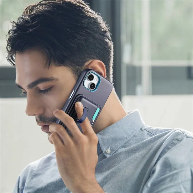 Coque iPhone 15 porte-cartes détachable