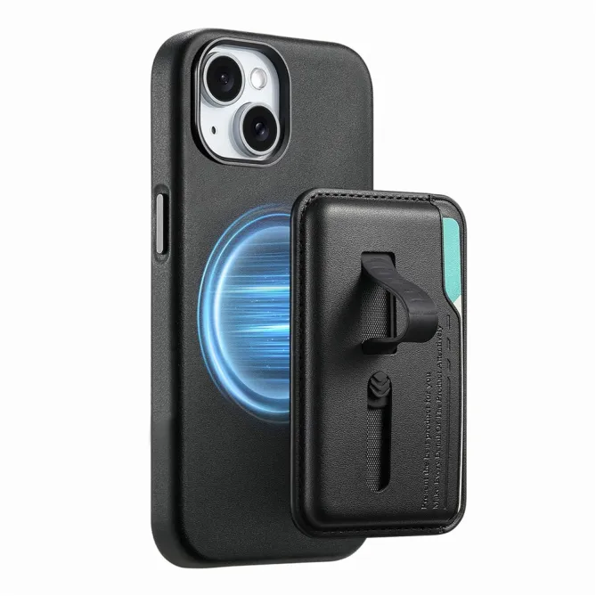 Coque iPhone 15 porte-cartes détachable