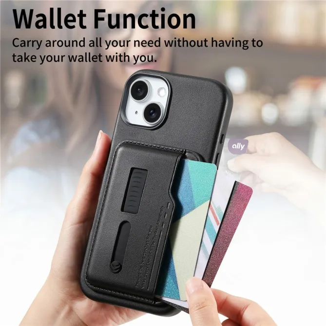 Coque iPhone 15 porte-cartes détachable