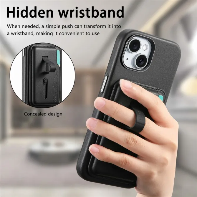 Coque iPhone 15 porte-cartes détachable