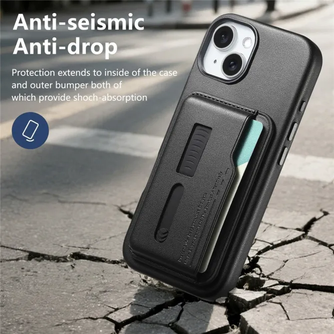 Coque iPhone 15 porte-cartes détachable