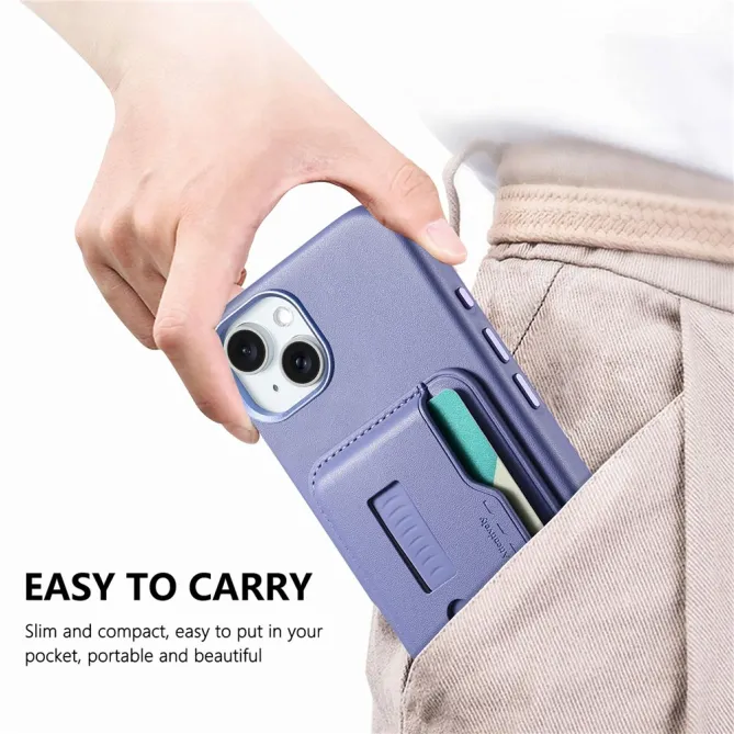 Coque iPhone 15 porte-cartes détachable