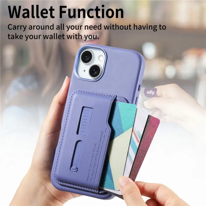 Coque iPhone 15 porte-cartes détachable