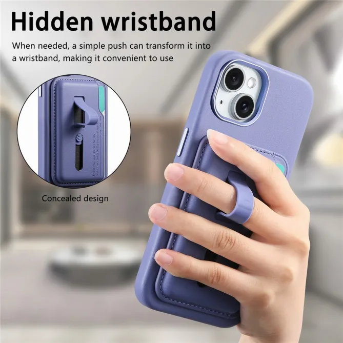Coque iPhone 15 porte-cartes détachable