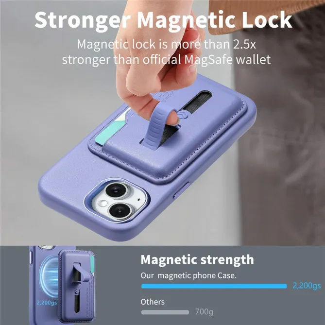 Coque iPhone 15 porte-cartes détachable