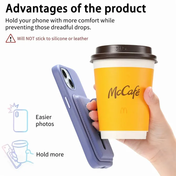 Coque iPhone 15 porte-cartes détachable